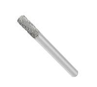 VGOL 1 Pièce de Meuleuse en Carbure de 6mm X 16mm X 60mm Tige de 6 Mm Pointe de 16mm Forme de Cylindre Outil de Fraise Rotative en Carbure pour Le Polissage du Bois Et du Métal Mou Sculpture