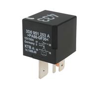 VGOL 1 Pièce de Rechange de Relais de Voiture à 5 Broches 3D0951253A 12 V 50 A Commutateur de Relais Automobile Compatible avec Volkswagen