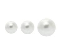 VGOL 100PCS Boutons Perle Blanc Demi Rond Décoratifs pour DIY Couture Chandail Chemise Manchette Jupes Artisanat - 10mm 11.5mm 15mm