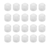 VGOL 100pcs Chevilles d'expansion Charnière M4x8mm Chevilles d'expansion en Plastique 4mm Blanc Charnière Cheville Inserts Accessoires pour Armoire 8.8x8mm