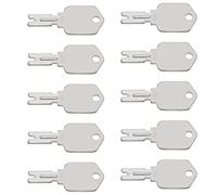 VGOL 10pcs Clés de Chariot Élévateur 166 1430 186304 51335040 A214062 Clés d'allumage Compatible avec Clark Compatible avec Hyster Compatible avec Yale Clés d'équipement Lourd