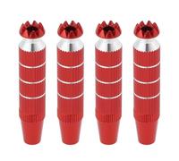 VGOL 2 Ensembles d'extrémités de Bâton d'émetteur RC en Alliage d'aluminium M3 Contrôleur de Joystick étendu Bascule de Pouce Compatible avec Futaba Compatible avec X8 Rouge (30 X 8 Mm)