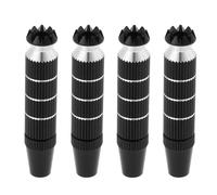 VGOL 2 Ensembles d'extrémités de Bâton d'émetteur RC en Alliage d'aluminium M3 Contrôleur de Joystick étendu Bascule de Pouce Compatible avec Futaba Compatible avec X8 Noir (30 X 8 Mm)