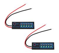 VGOL 2 Lot Panneaux Affichage Puissance LED pour Batterie Au Plomb-Acide Lithium-ION Panneau Affichage Capacité DC5-30V pour Voiture électrique Moto éclairage de Voiture 46x15x3mm