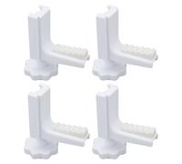 VGOL 2 Paires Supports de Siège de Toilette Surélevés Supports de Montage de Remplacement Kit de Siège de Toilette Surélevé en Plastique Accessoires