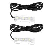 VGOL 2 pièces lumière d'aquarium USB fil noir bande blanche mini réservoir de poisson de bureau LED accessoires d'aquarium