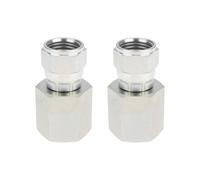 VGOL 2 Pièces Raccord Femelle Rotatif 1/4 NPTF vers 3/8 JIC 6506-04-06 6506-04-06 replace OEM 6506-06-06 Compatible avec Systèmes AN-6 et Évasement JIC 37°
