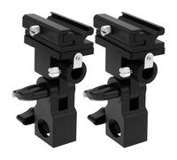 VGOL 2 Pièces Support Ombrelle pour Flash à Griffe avec Filetage 1/4 Compatible avec la Plupart du Matériel Photographique
