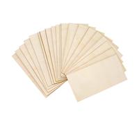 VGOL 20pcs Feuilles de Bois Peuplier Rectangle Planche de Bois Vierge Bricolage Planche de Bois Faite à la Main pour Modèles d'avion Sous-verres Artisanat en Bois Puzzles de Sculptures