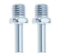 VGOL 2pcs Adaptateur de Perceuse M14 Filetage à 8mm Adaptateur de Trépans à Tige Ronde pour Perceuse Accessoires Remplacement d'outils Électriques Longueur 45mm Argent