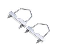 VGOL 2pcs Antenne Support en U Antenne Mât Pince Support pour Plupart des Pôles d'antenne 60mm Largeur Intérieure Antenne Accessoires Remplacement