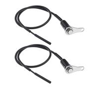 VGOL 2pcs Commutateur de Guidon de Moto en Acier Inoxydable Étanche Poignée de Moto Lumière LED Démarrage Kill Angle Commutateur de Commande à Bouton Unique