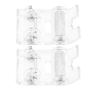 VGOL 2pcs Pied-de-biche à Encliqueter Compatible avec Brother Compatible avec Singer Pieds à roulettes en Cuir pour Machines à Coudre Domestiques à Tige Basse avec Systèmes à Visser