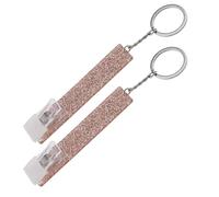 VGOL 2pcs Tire-Cartes Porte-Clés Extracteur Cartes Crédit/Débit pour Ongles Longs en Alliage Acrylique pour Poche, Or Rose