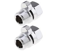 VGOL 2PCS Vanne d'arrêt 1/2 Vanne de Pomme de Douche en Laiton Vanne d'économie d'eau avec Levier de Poignée G1/2 Vanne de Contrôle de Débit d'eau pour Pomme de Douche Douche à Main