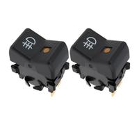 VGOL 2x Interrupteur Feu Arrière Antibrouillard 4 Broches 12v Témoin Orange À Bascule Montage Sur Panneau Compatible avec Lada 2105-2107 Niva 2121