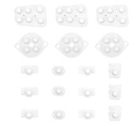 VGOL 3 Set Manettes de Jeu en Silicone Conducteur Compatible avec Nintendo 64 Blanc