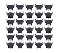 VGOL 30pcs CR2032 CR2025 CR2016 Support de Pile Boîtier de Prise de Bouton de Pile Bouton Vertical Boîtier de Pile Bouton de Pile Bouton avec Type d'immersion à 3 Broches Noir