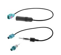 VGOL 3pcs Voiture Antenne Adaptateur Câble Universel Véhicule Radio Stéréo AM & FM Antenne Connecteur Câble Fakra Z Mâle Femelle à DIN Prise pour Voiture Stéréo Audio HD Radio