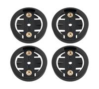 VGOL 4 Pièces Kit D'insertion de Support D'ordinateur de Base Fixe de Vélo Espacement des Trous D'adaptateur de Base 20 Mm Compatible avec Garmin Le Support de Vélo Avant (Noir)