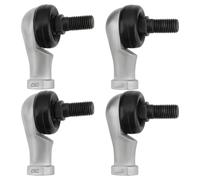 VGOL 4 Pièces M10x1,25 Filetage à Droite Et Filetage à Gauche Rotule Joint d'angle Roulement à Rotule Acier Galvanisé Mâle Embout de Tige Roulement à Rotule