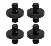 VGOL 4pcs 1/4 Pouce Mâle à 1/4 Pouce Fileté Mâle Trépied Vis Adaptateur Double Face Standard Montage Filetage Convertisseur pour DSLR SLR Appareil Photo Trépied Monopode