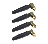 VGOL 4pcs 2.4Ghz WiFi Bluetooth Antenne RP SMA Mâle Double Bande WiFi Antenne Fit pour 2400-2500MHz Modules sans Fil Étanche Bluetooth Antenne Colle Cuivre