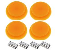VGOL 4pcs Boutons de Rechange pour Clé de Voiture Coque de Rechange pour Clé de Voiture à 1 Bouton Compatible avec Smart Fortwo 450 Interrupteurs Tactiles Pièce de Rechange en Caoutchouc