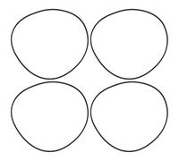 VGOL 4PCS Courroie Entraînement Enregistreur 1.2x1.2mm Longueur 118mm pour Enregistreurs DVD CD LD Cassette Walkmans Magnétoscopes