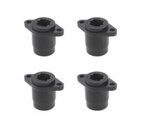 VGOL 4pcs Rallonges de Panneau Câble Audio à Fibre Optique Femelle à Femelle Compatible avec TOSlink Diamètre 14mm Distance d'entrée du Trou 19mm Convient pour Mur et Plaque Frontale, Noir