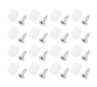 VGOL 50 Sets d'inserts de Chevilles de Charnière en Plastique Kits pour La Réparation de Meubles d'armoire Compatible avec Blum Charnières Chevilles en Plastique Vis Nickelées en Fer