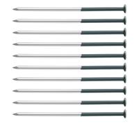 VGOL 50pcs Clous de Gazon Artificiel Vert Foncé 5mm X 150mm Ensemble de Clous à Tête Ronde Galvanisés pour Sécuriser le Tissu de Tapis de Mauvaises Herbes le Filet le Tapis de Sol et Plus Encore