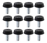 VGOL 50pcs Meubles Pieds de Nivellement Pied de Table Réglable Pieds Filetés Vis M8 Protecteur de Sol Base Ronde Pied Vis pour Table en Bois Poitrine Chaise Bureau