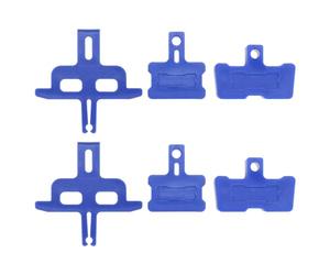 VGOL 6 Pièces Plaquettes de Frein à Disque Hydrauliques Entretoise Blocs de Purge de Frein Compatible avec Shimano Compatible avec AVID Compatible avec SRAM Compatible avec VTT Montagne Vélo de Route