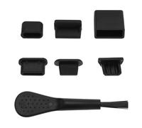 VGOL 61pcs Kit de Cache-poussière de Port USB pour Cache-Ports USB-A Femelle Et Mâle, Cache-Ports Femelle Et Mâle de Type C, Cache-Port Micro USB Femelle, Cache-Port HDMI, Noir
