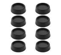 VGOL 8 Pièces Coussinets de Pieds en Caoutchouc pour Machine à Laver Anti-vibration Rehausseurs de 20mm pour Pompe à Chaleur Sèche-linge Ventilé Noir