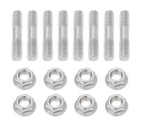 VGOL 8 Sets d'écrous de Boulon à Double Tête M8x1,25 42 Mm écrou de Goujon de Collecteur D'échappement Kit d'écrou de Boulon en Acier Inoxydable pour Collecteur d'admission