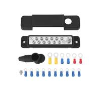 VGOL Bloc de Distribution d'alimentation à 12 Points Modules de Barre Omnibus pour Système de Distribution d'alimentation CC Haute Capacité 12V 180A pour Applications Automobiles Noir