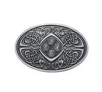 VGOL Boucle pour Ceinture Vintage Hommes en Métal Ovale Fermoir Agrafe pour 3.8cm à 4cm Largeur Remplacement