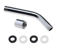 VGOL Bras de douche universel G1/2" - Tuyau de douche supplémentaire - Extension de bras de douche en acier inoxydable - Adaptateur coudé pour pommeau de douche - Accessoires pour la maison