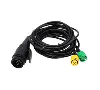 VGOL Câble de Remorque 1Pc 8 Broches vers 2x5 Broches Ensemble de Lampes de 3,5 M Ligne Dédiée 5x0,5 Fil de Cuivre pour Prise de Cordon d'alimentation Modifiée pour Camion Remorque