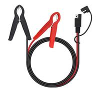 VGOL Câble d'extension SAE connecteur vers Batterie Pince Crocodile 16 AWG DC 12 V SAE Adaptateur à dégagement Rapide vers Pinces Crocodiles Câble à déconnexion Rapide pour Panneaux solaires 1 m