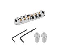 VGOL Chevalet à Rouleaux Verrouillables avec Plots de Positionnement Compatible avec Epiphone Les Paul Guitare (argenté)