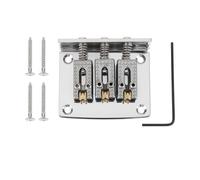 VGOL Chevalet de Guitare électrique Argenté à 3 Cordes avec 1 Clé Et 4 Vis