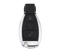 VGOL Coque de clé télécommande 2 Boutons Compatible avec Mercedes Benz Classe A (W169) B (W245) C/CL/CLK Coque de clé de Voiture en Plastique