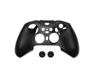 VGOL Coque en Silicone Souple Antidérapante avec Capuchons pour Pouce Compatible avec Xbox Elite Série 2 Manette sans Fil Protection en Caoutchouc Souple, Noir