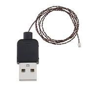VGOL DIY Lumières Câble d'alimentation USB Compatible avec Lego USB Cordon d'alimentation DIY Lampe Décorative USB Fil Jouet Accessoires 5V 50cm, Noir