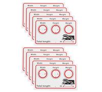 VGOL Lot de 10 autocollants pour camping-car, camion, caravane, voyage, camping - Grande écriture et film automatique - 10 x 6 cm (anglais)