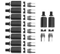 VGOL Lot de 10 connecteurs Micro USB Type B 5 Broches mâle à souder en Plastique pour téléphones Portables, Smartphones, Ordinateurs, appareils Photo