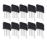 VGOL Lot de 10 diodes ponts redresseurs KBU1010 1000 V 10 A monophasés pour circuits électroniques et appareils ménagers